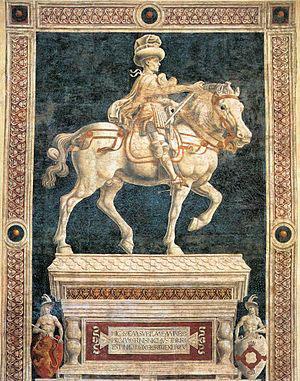 Andrea del Castagno Equestrian Statue of Niccolo da Tolentino China oil painting art
